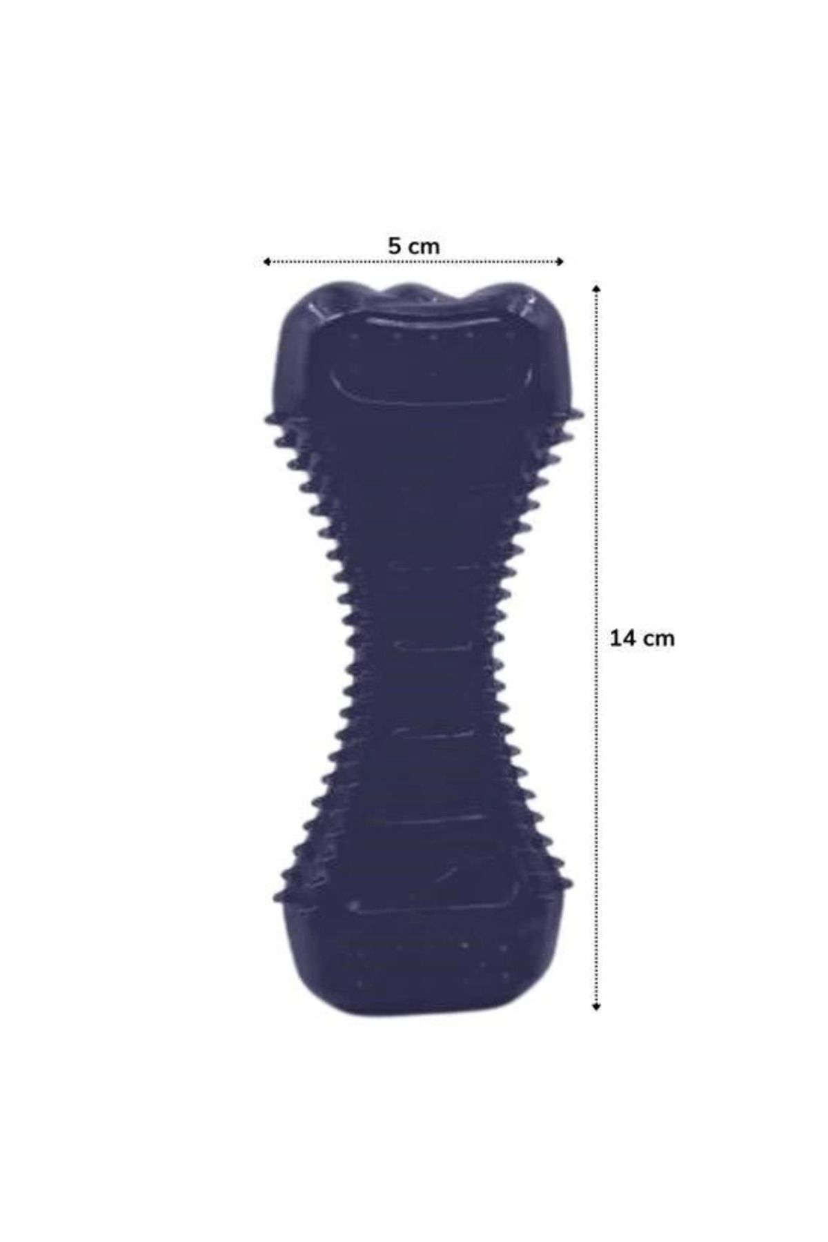 Yusuftex Köpekler İçin Diş Kaşima Oyuncaği Tirtikli Yapida Plastik Dumbell