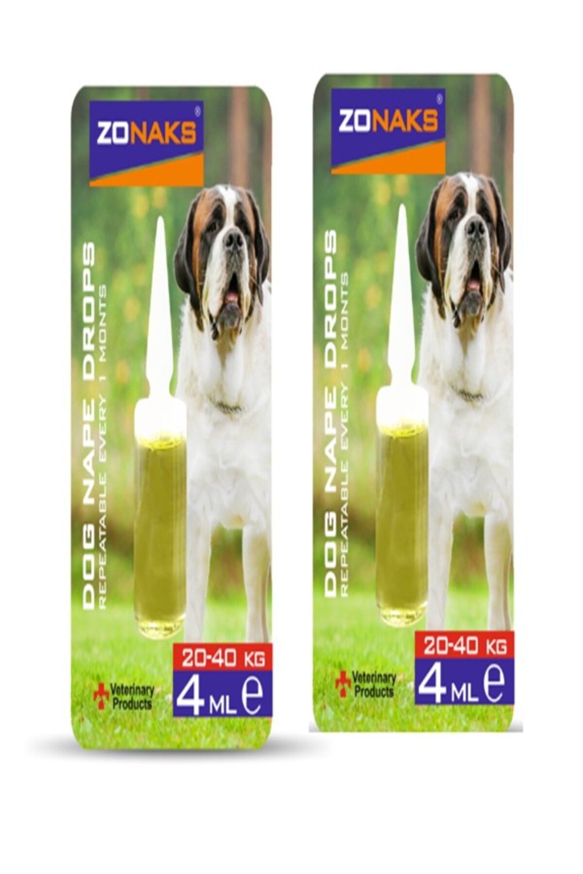 Zonax Köpekleriniz İçin Ense Diş Damla 20 - 40 Kg Ağirliğindaki İçin 4