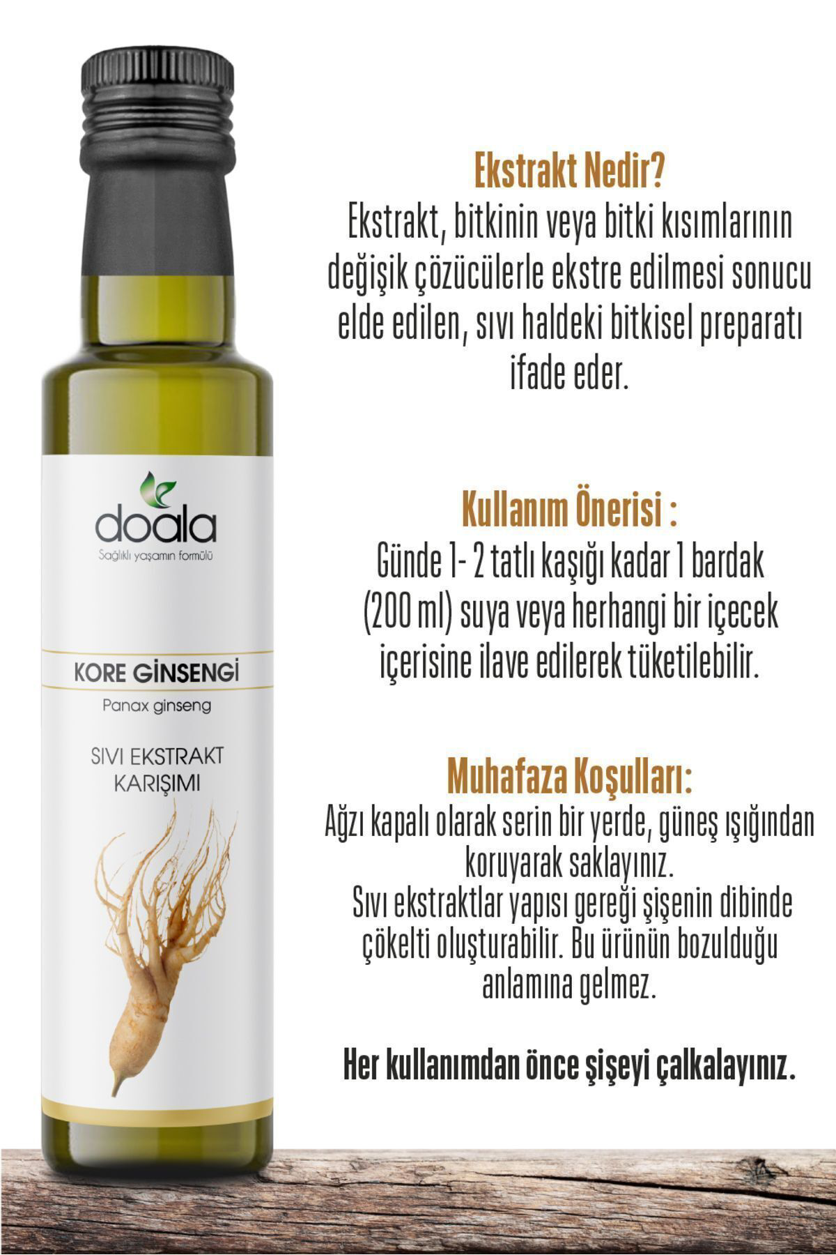 Doala Kore Ginsengi Sivi Ekstrakt 225 Ml