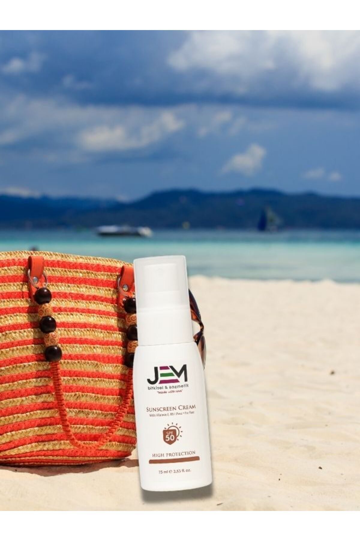 Jem Kozmetik Bitkisel Koruyucu Güneş Kremi 75 Ml 50+ Spf Sun Cream