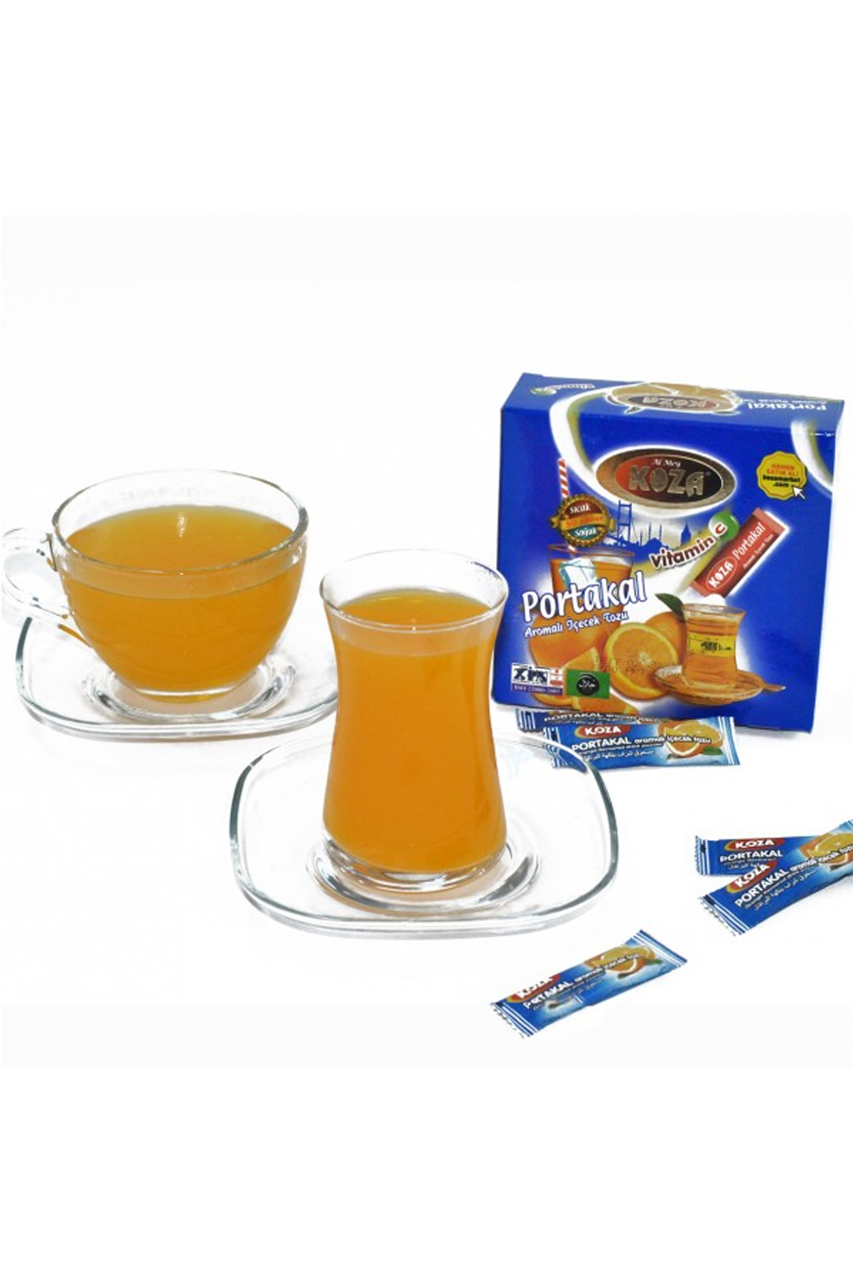 Just Cheap Store Koza Tek İçimlik Portakal Aromali Toz İçecek 50'Li