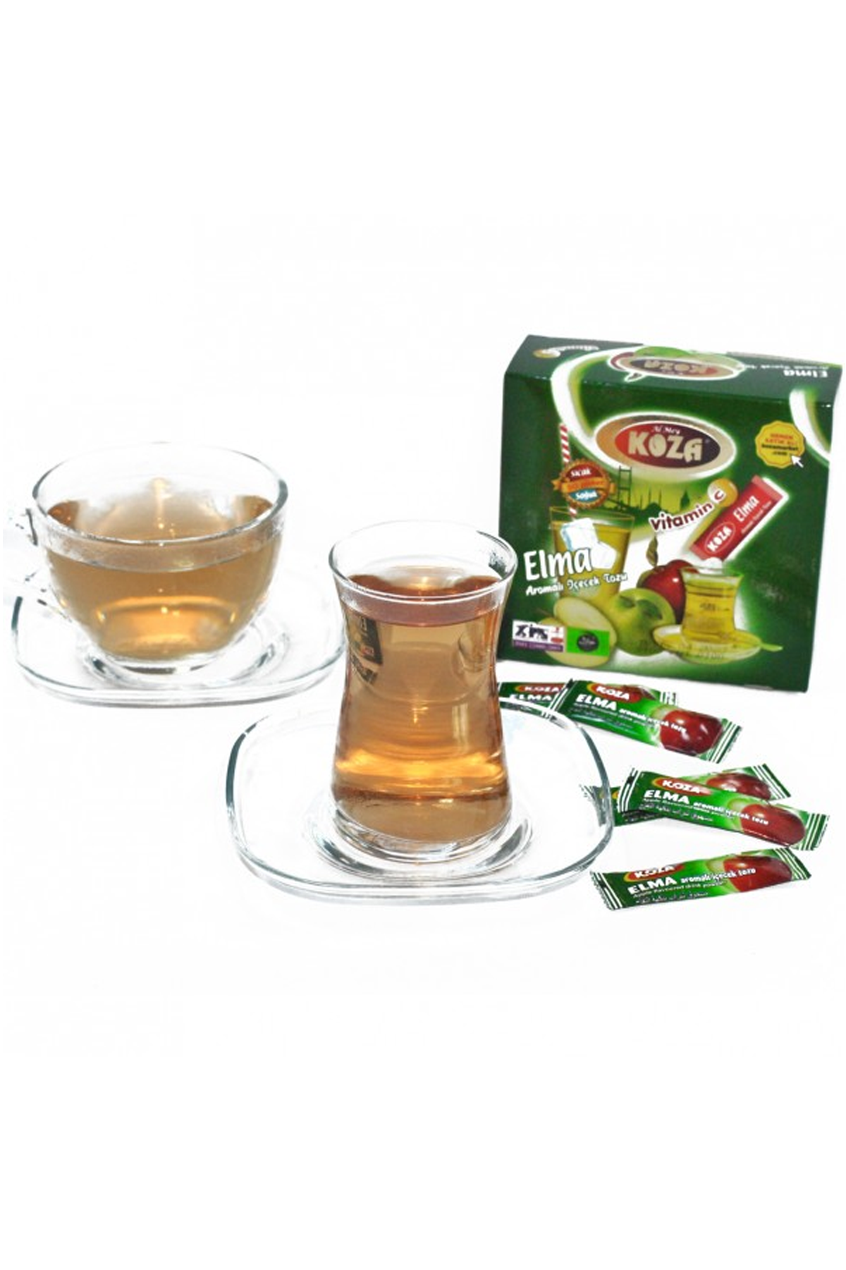Just Cheap Store Koza Tek İçimlik Elma Aromali Toz İçecek 50'Li