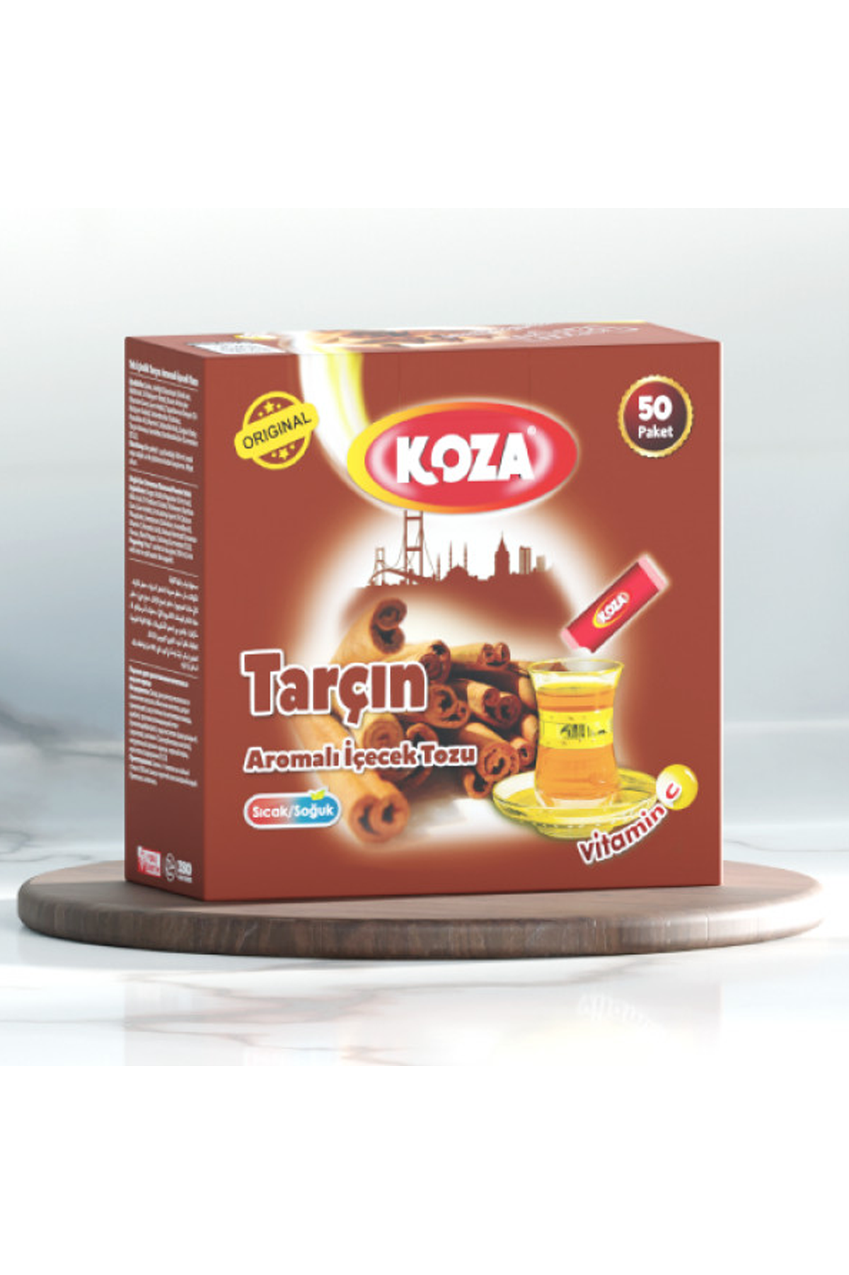 Just Cheap Store Koza Tek İçimlik Tarçin Aromali Toz İçecek 50'Li