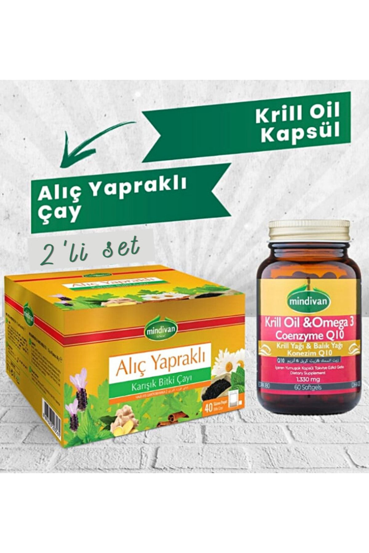 Mindivan Krill Oil Kapsül Ve Aliç Yaprakli Çay