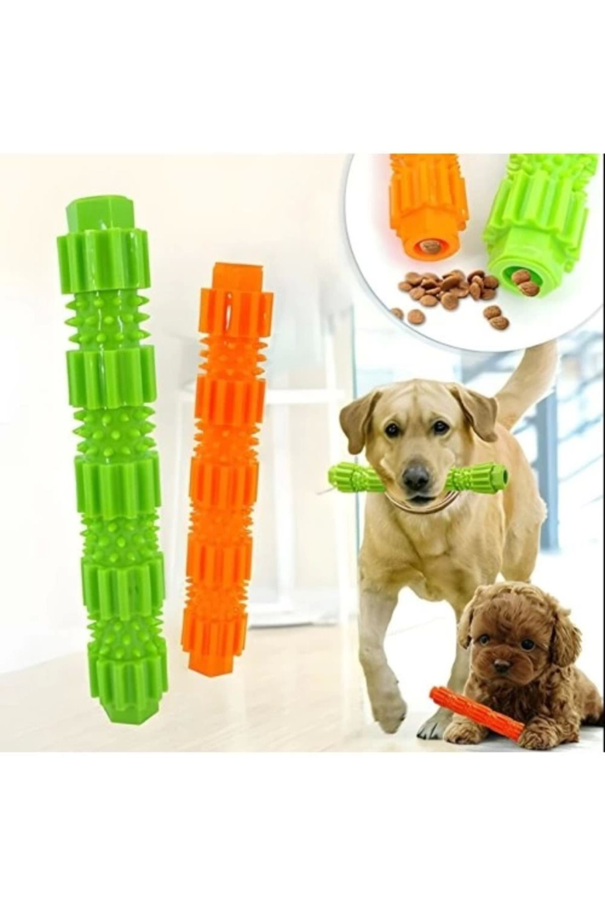 Yusuftex Küçük Boy Mama Hazneli Köpek İsirma Oyuncaği