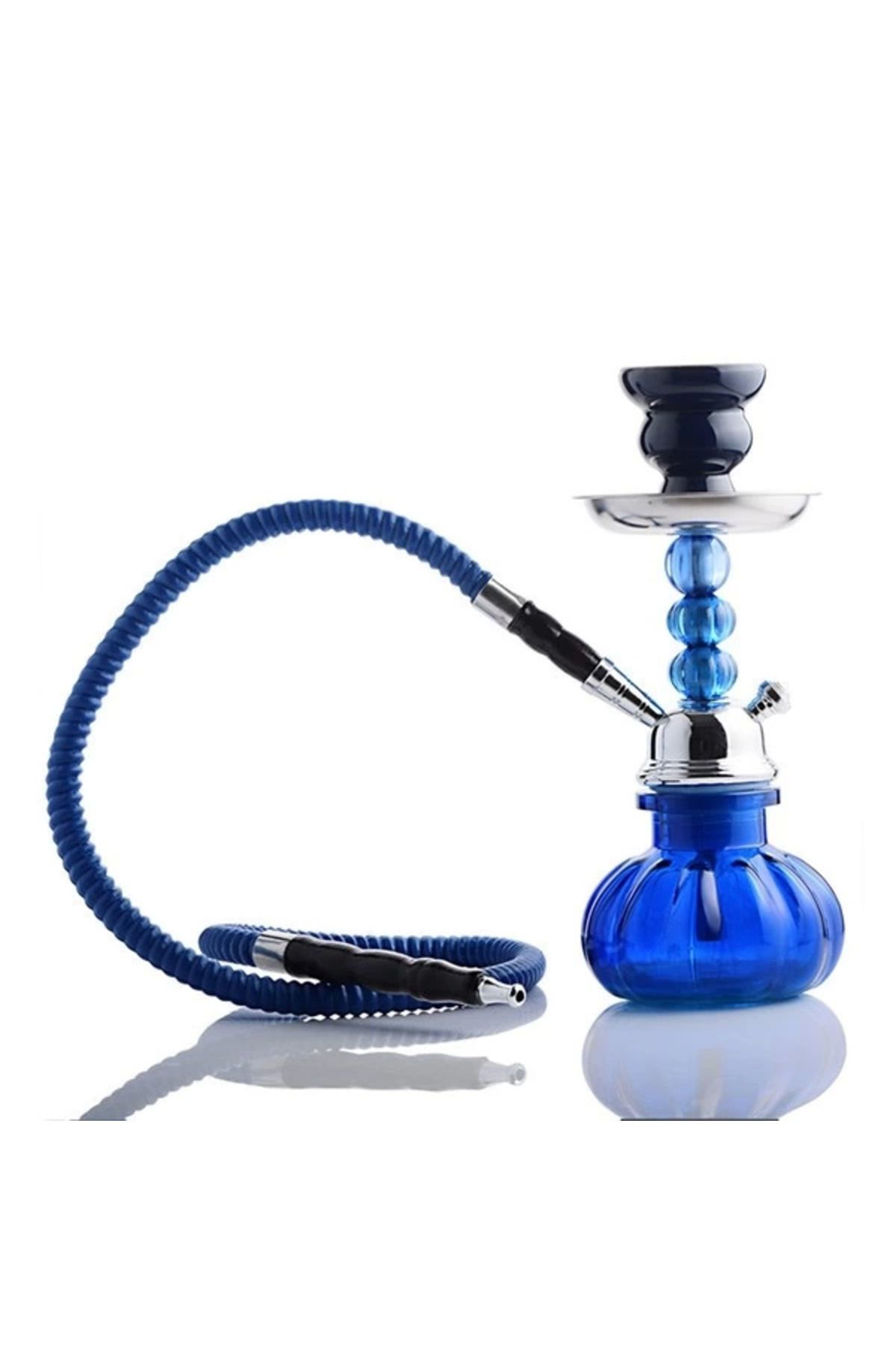 Yusuftex Küçük Boy Nargile Takimi - Mavi