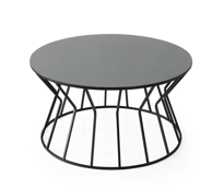 Sivas Gözde Mobilya Kum Saati Ayna Camli Metal Orta Sehpa 80X42cm