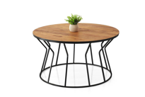 Sivas Gözde Mobilya Kum Saati Metal Orta Sehpa 80X43cm