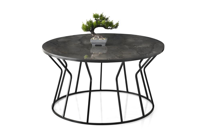 Sivas Gözde Mobilya Kum Saati Metal Orta Sehpa 80X43cm