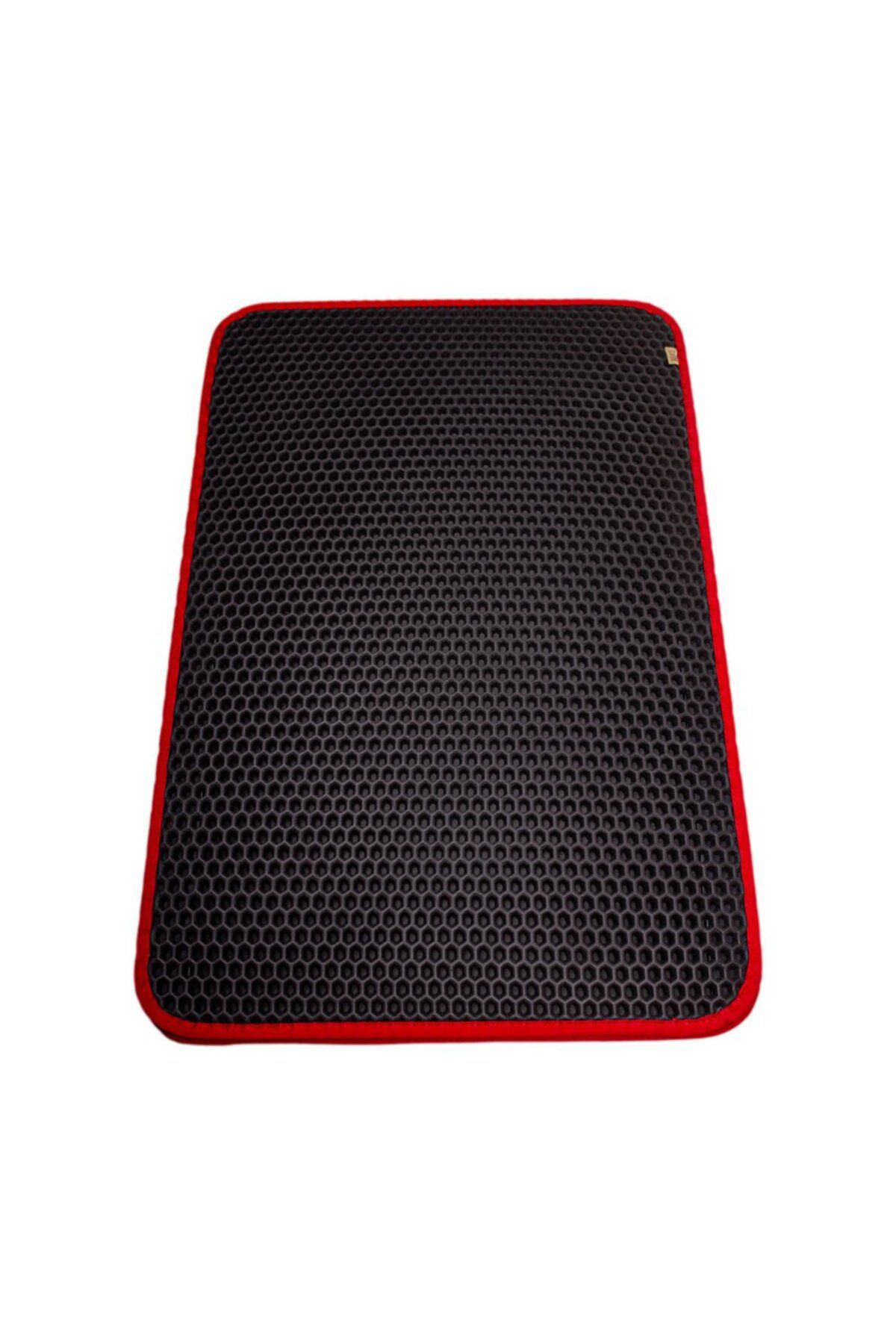 K&A Kum Toplayici Fonksiyonel Kedi Paspasi Altigen 50-75 Cm Kirmizi
