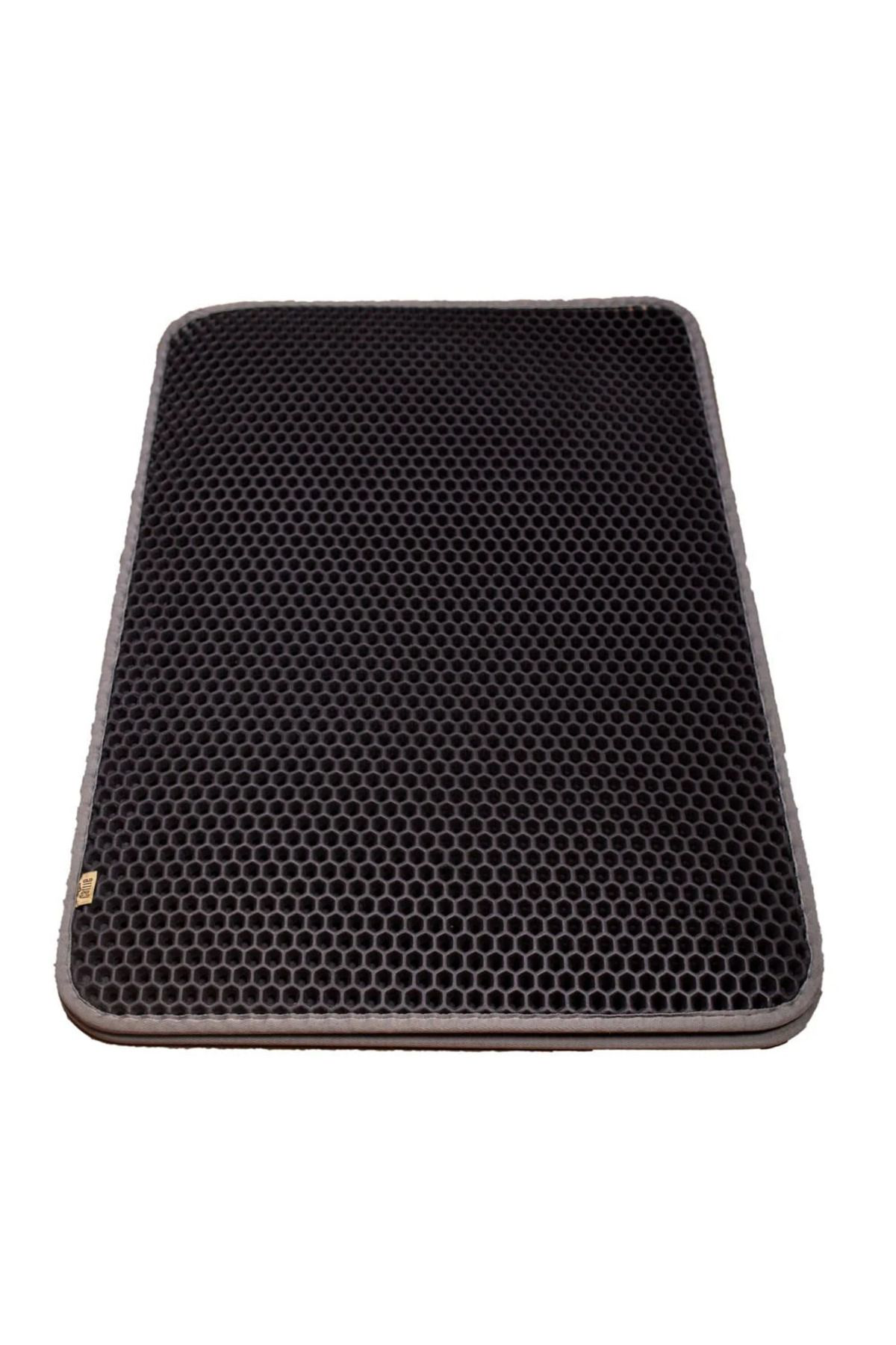 K&A Kum Toplayici Fonksiyonel Kedi Paspasi Altigen 50-75 Cm Gri