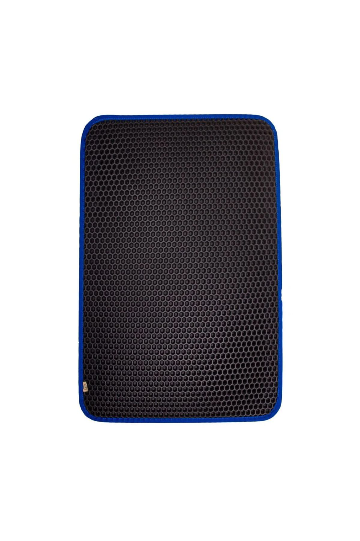 K&A Kum Toplayici Fonksiyonel Kedi Paspasi Altigen 37-50 Cm Mavi