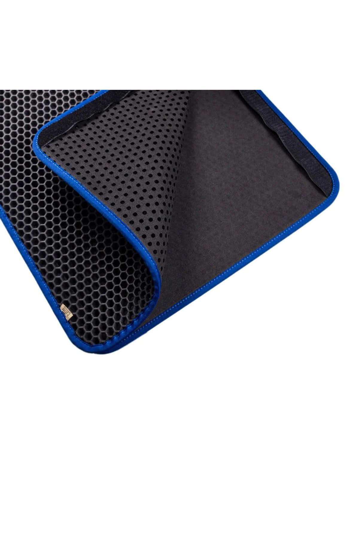 K&A Kum Toplayici Fonksiyonel Kedi Paspasi Altigen 50-75 Cm Mavi