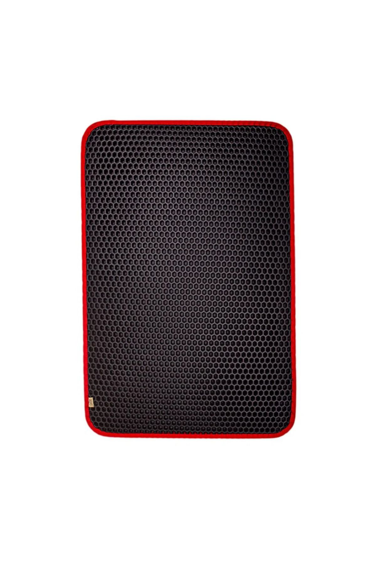 K&A Kum Toplayici Fonksiyonel Kedi Paspasi Altigen 50-75 Cm Kirmizi