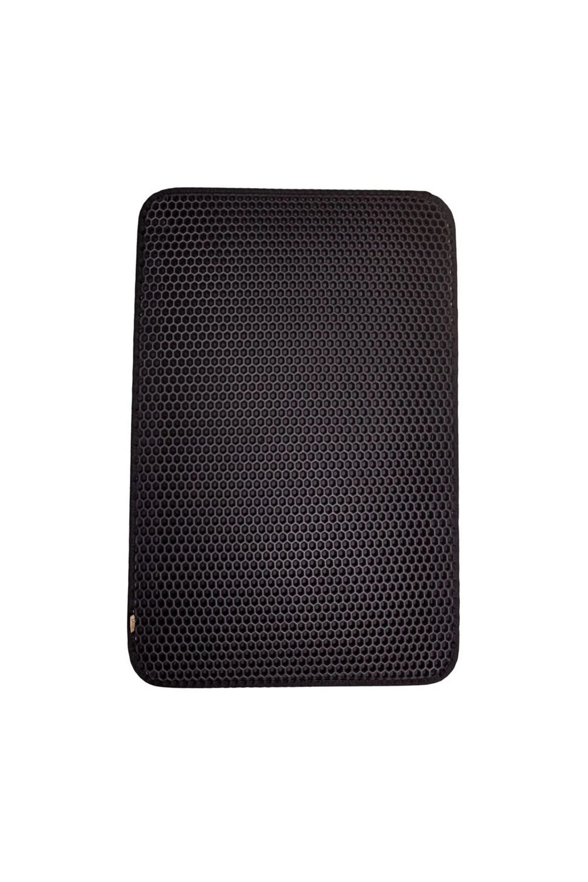 K&A Kum Toplayici Fonksiyonel Kedi Paspasi Altigen 37-50 Cm Siyah