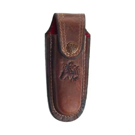 Just Cheap Store Kurt Figürlü Hakiki Deri Çaki Kilifi No:1, 11 X 4 Cm - Kemerlikli