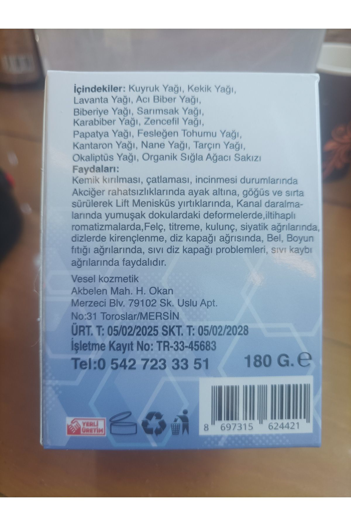 Elit Kuyruk Yaği Kremi 180 G