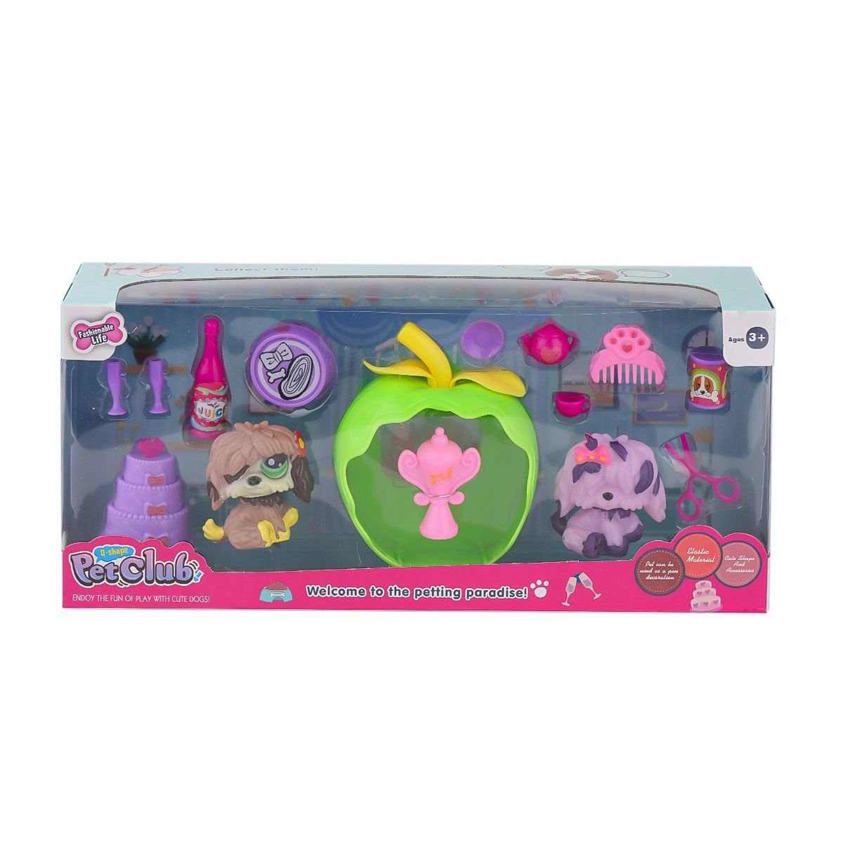 KZL-CL2104 1-2  Elmalı Pet Star Pasta Aksesuarlı -Kızılkaya Oyunc
