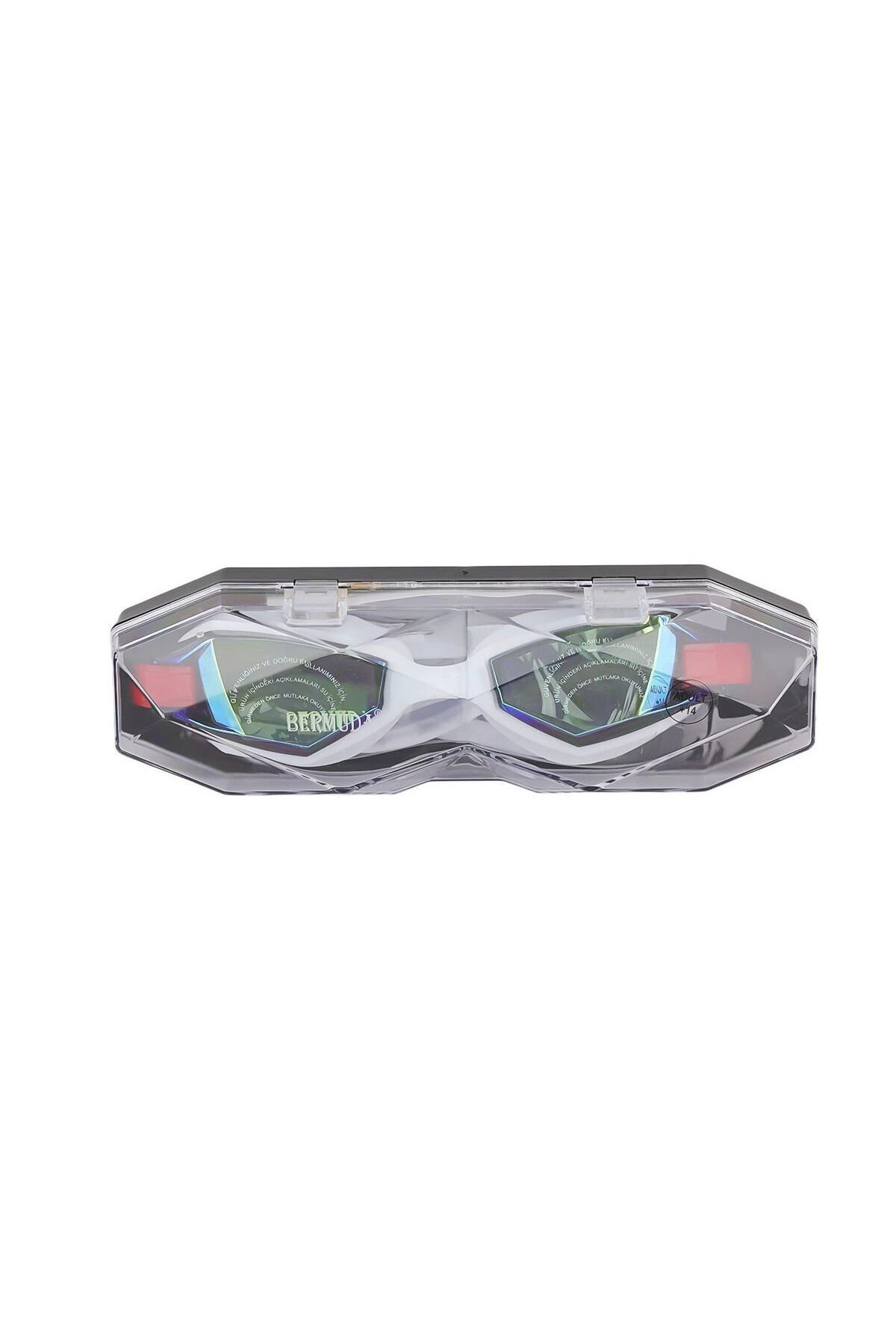 Yusuftex Kzld-1765 Bermuda Aynali Yüzücü Gözlüğü (İcbox12) - 1 Adet Stokta