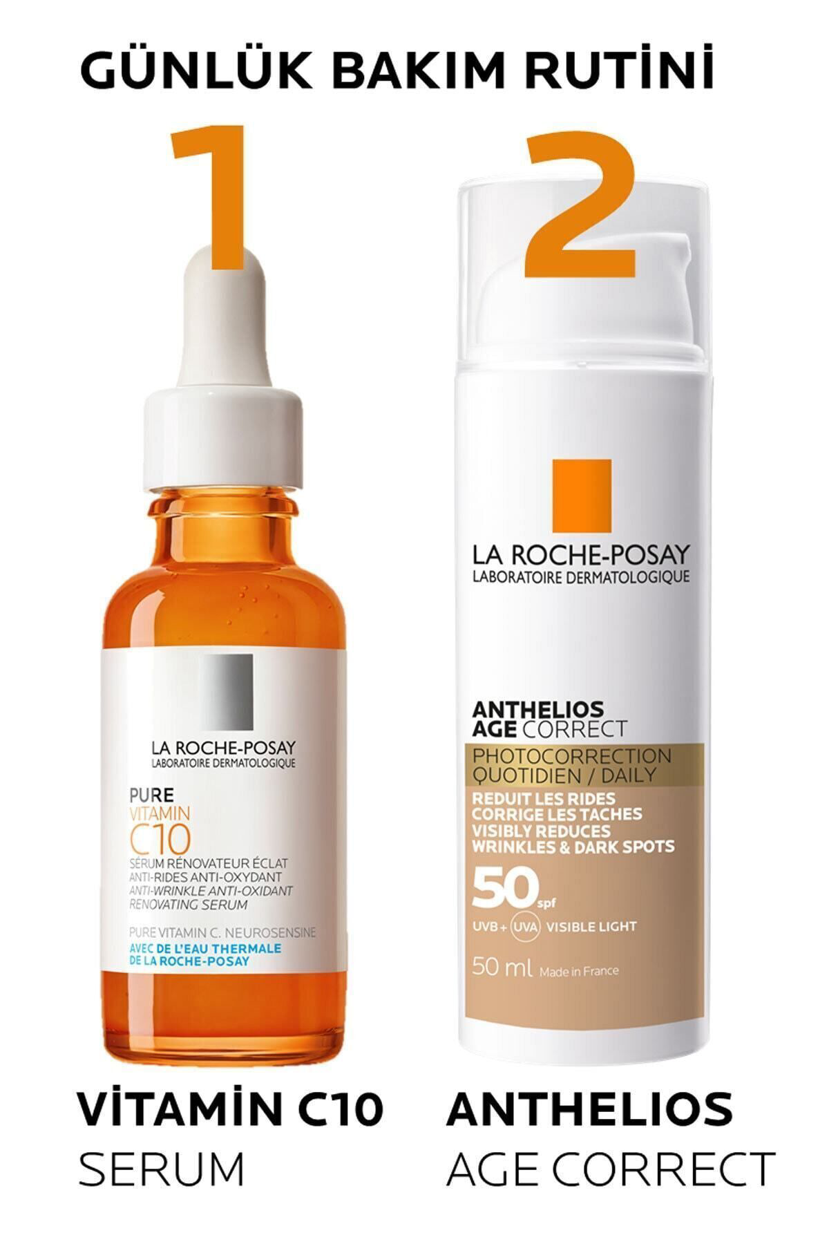 La Roche  Posay Anthelios Age Correct Daily Tinted Cream Spf50+ 50
