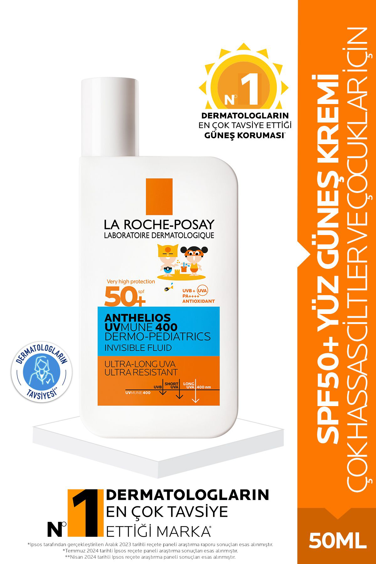 La Roche  Posay Anthelios Dermo Pediatric İnvisible Fluid Spf50+ 5