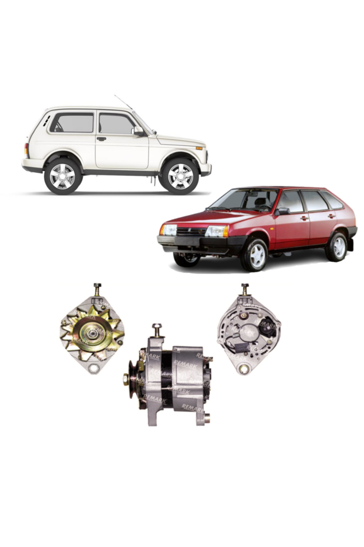 Crn Lada Samara Lada Niva 12V 80Ahm Şar Dinamosu Alternatör