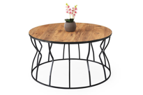 Sivas Gözde Mobilya Lale Metal Orta Sehpa 80X43cm
