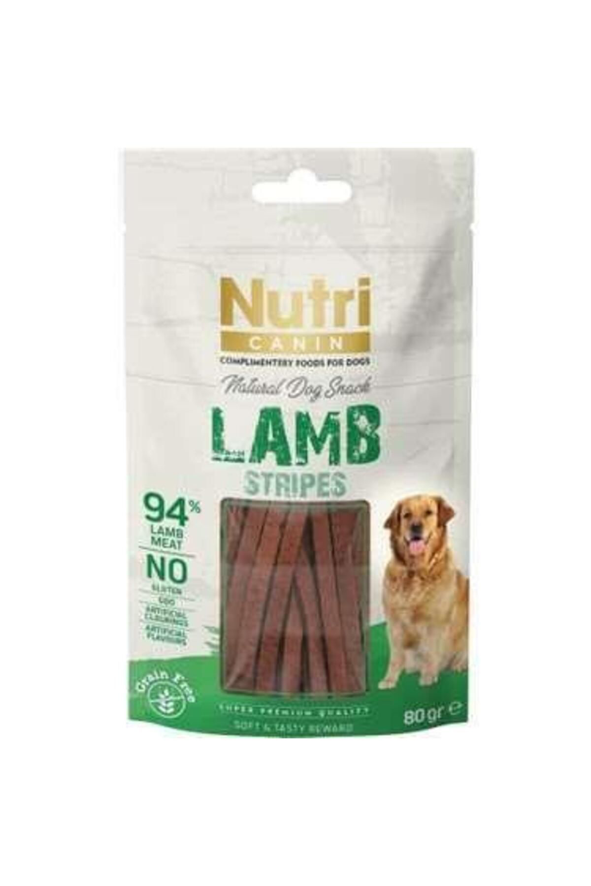 Nutri Canin Lamb Stripes Kuzu Etli Sticks Tahilsiz Köpek Ödülü 80 Gr