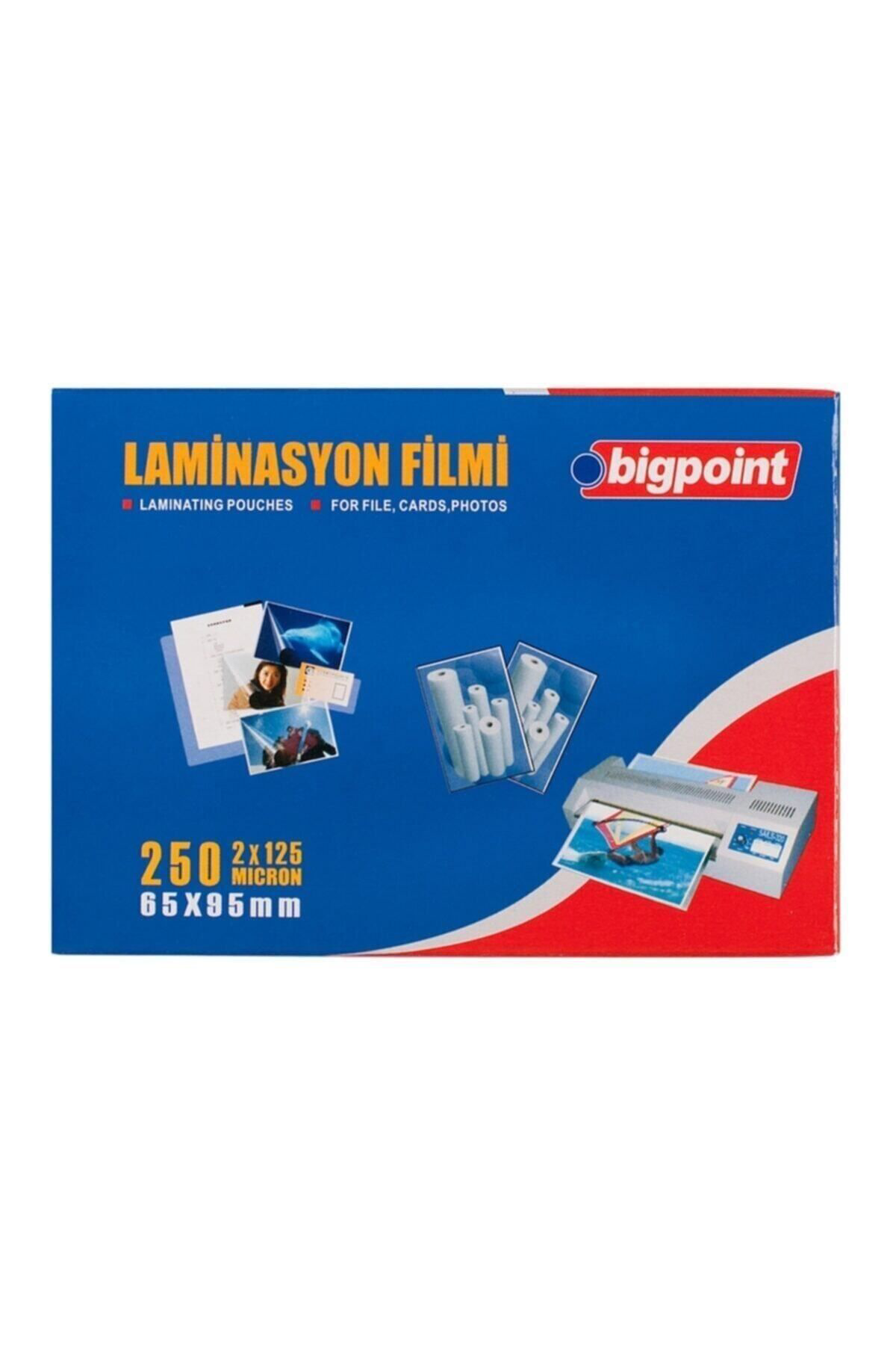 Bigpoint Laminasyon Filmi 65X95mm 125 Mikron 100'Lü Kutu