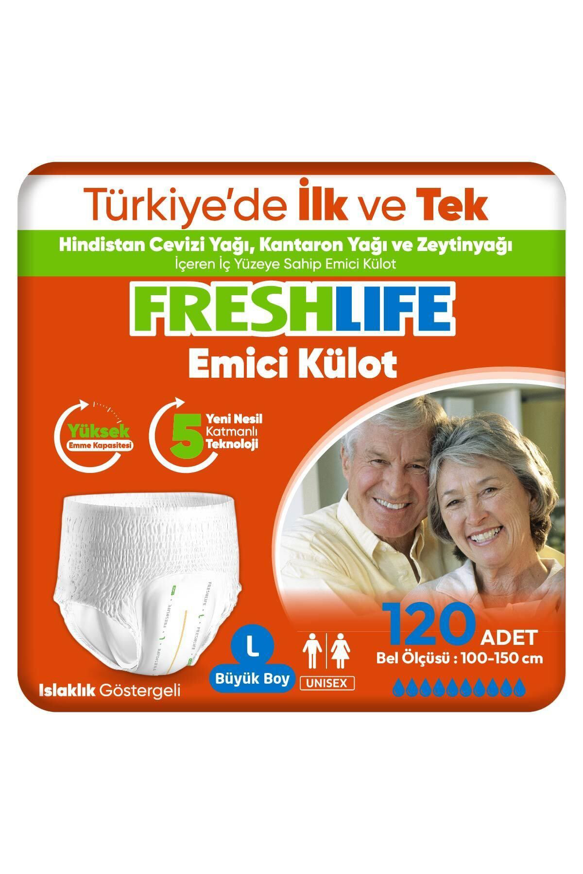 Freshlife Large Emici Külot 30’Lu 4 Paket (120 Adet)