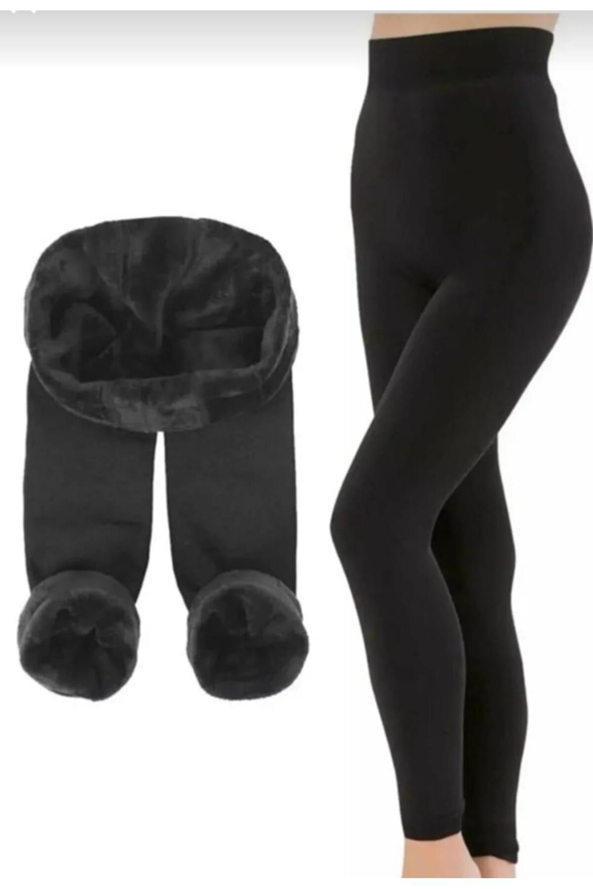 Larosa Lingerie Larosa Peluş Yüksek Bel Termal Tayt Tekli