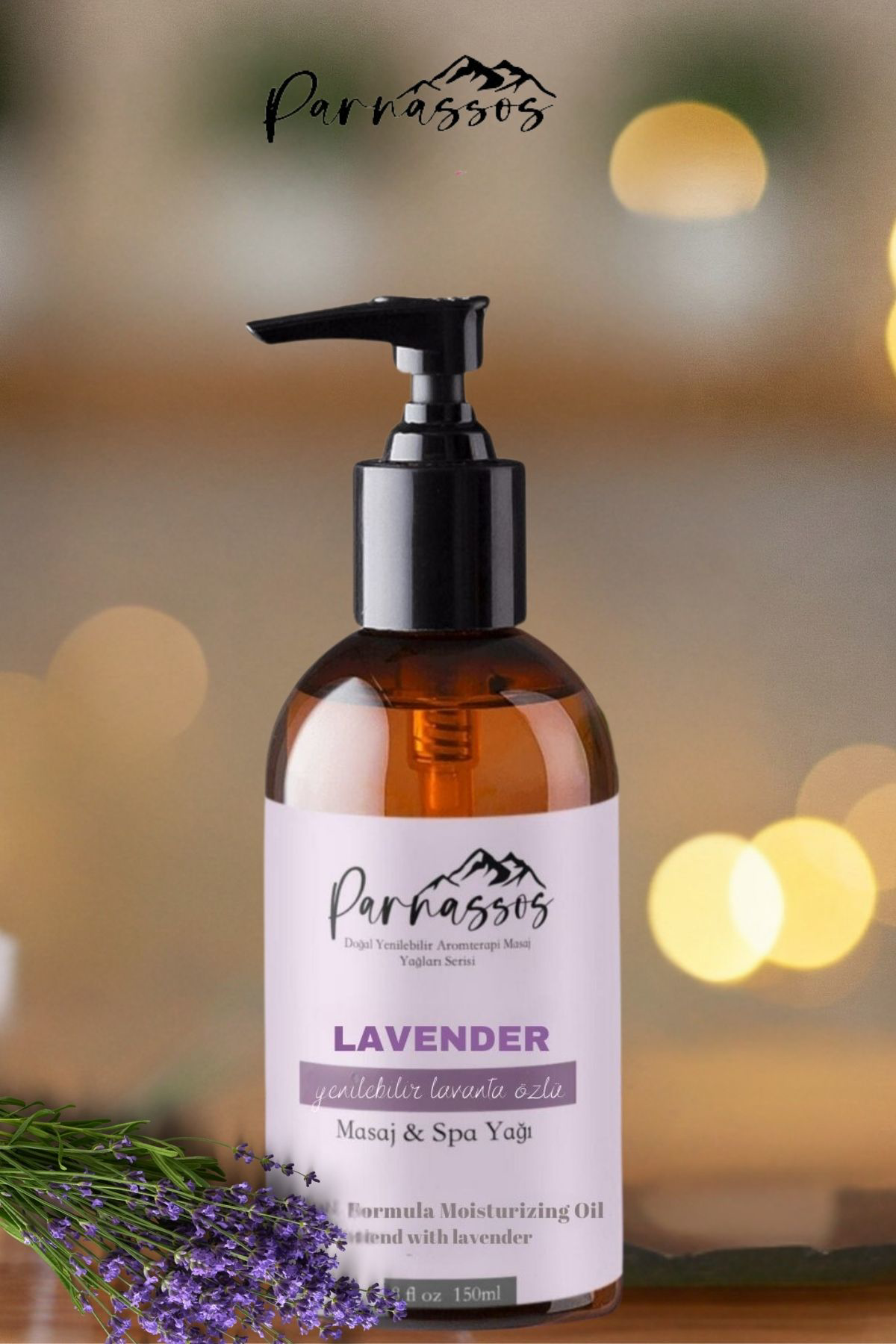 Parnassos Lavanta Doğal Masaj Yaği 150 Ml – Huzur Ve Rahatlik Veren Doğal Bakim