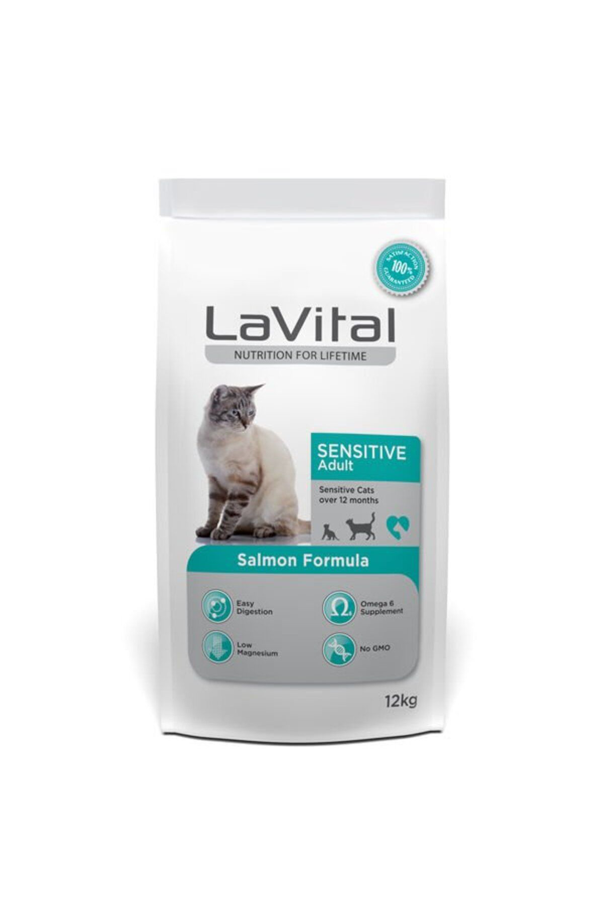 La Vital Lavital Sensitive Somonlu Yetişkin Kedi Mamasi 12 Kg