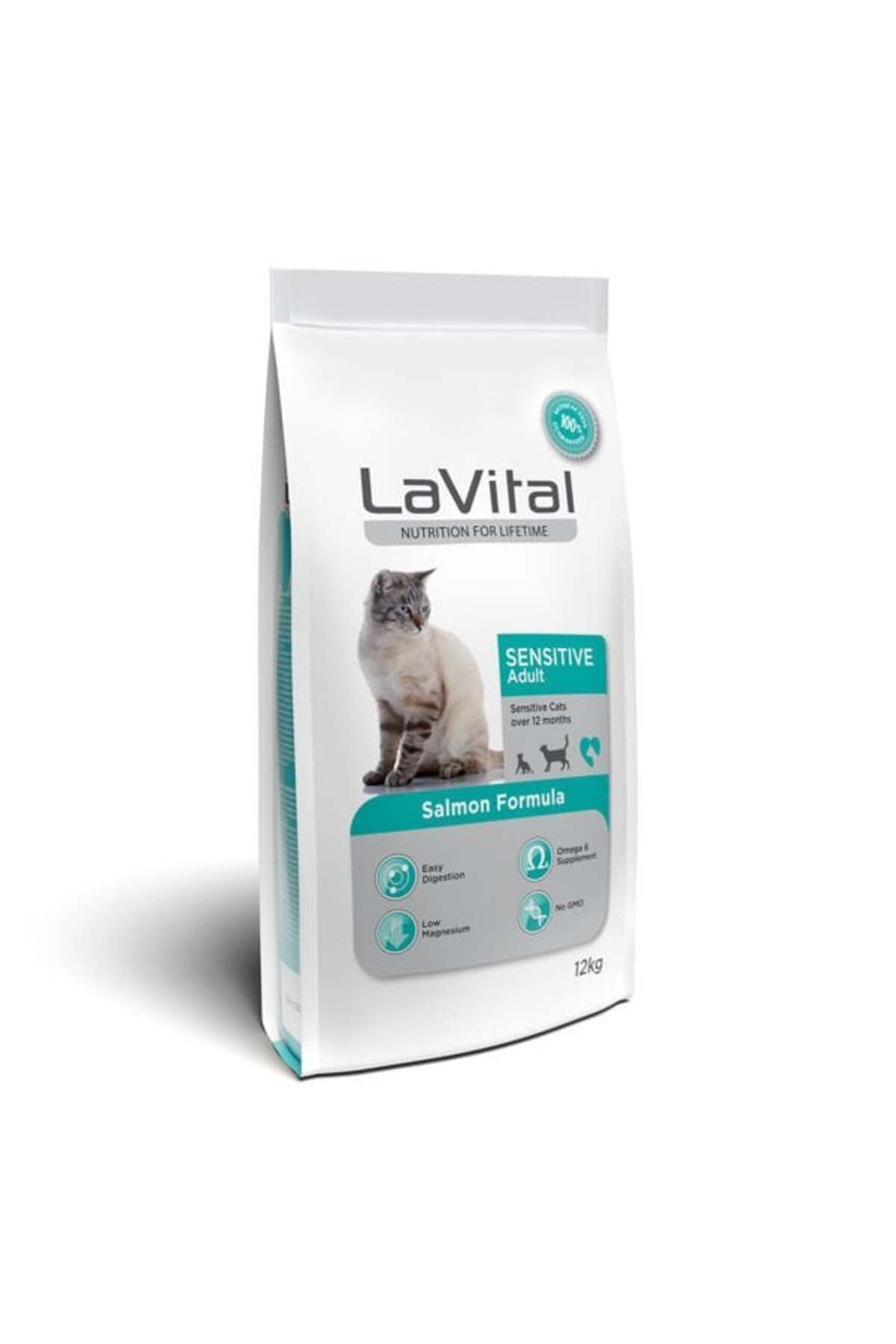 La Vital Lavital Sensitive Somonlu Yetişkin Kedi Mamasi 12 Kg