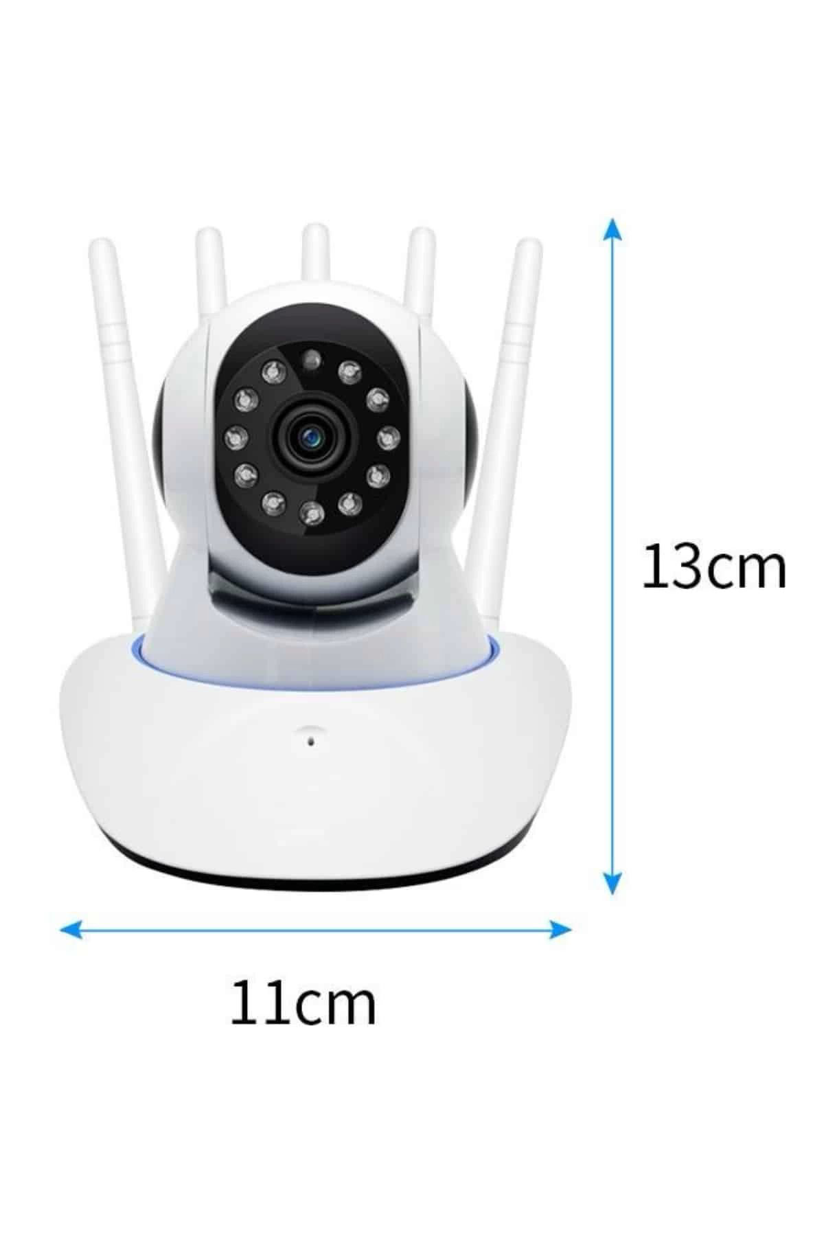 Yusuftex Led Aydinlatmali 5 Antenli Motorlu 1080P Wifi Kamera Sensörlü