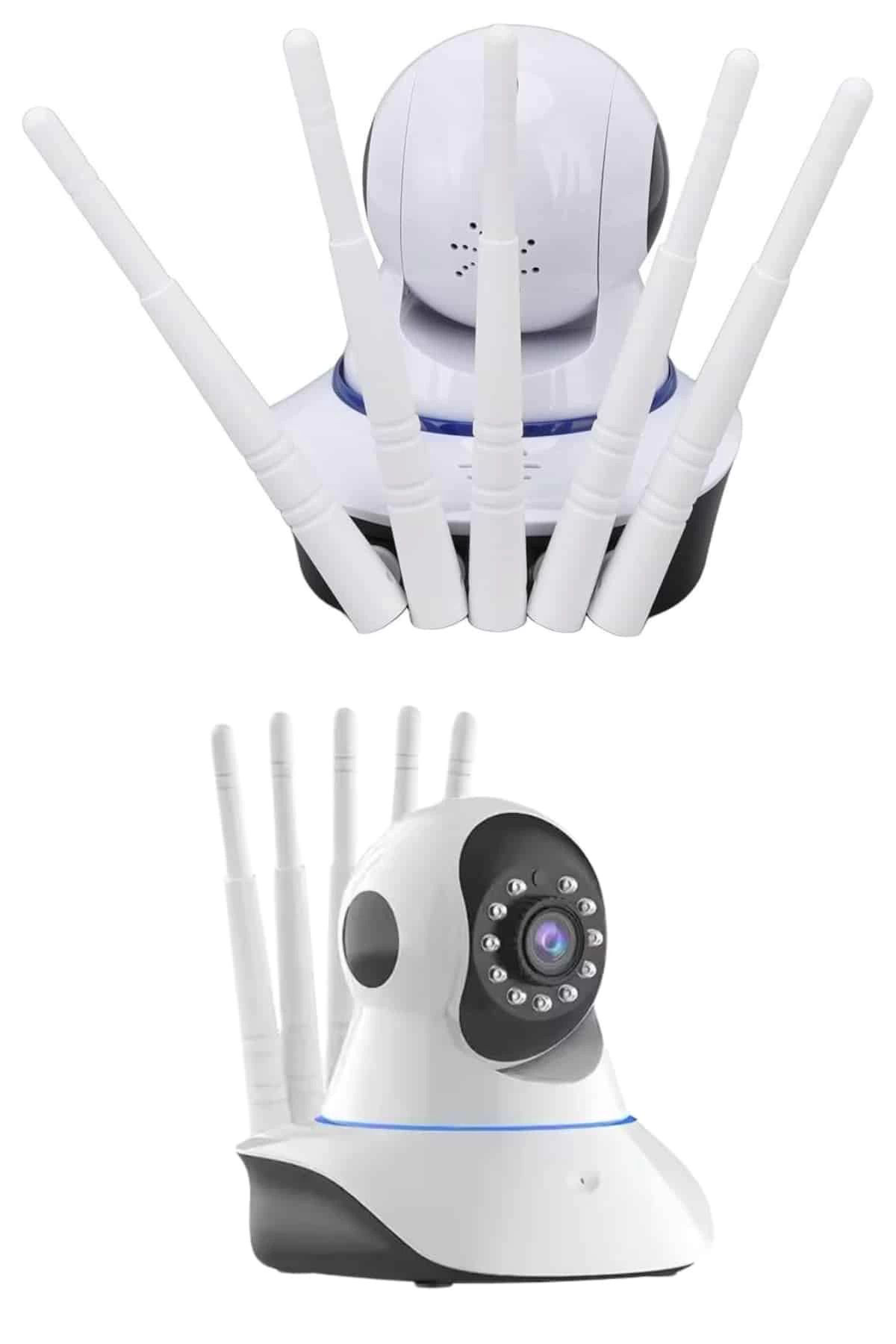 Yusuftex Led Aydinlatmali 5 Antenli Motorlu 1080P Wifi Kamera Sensörlü