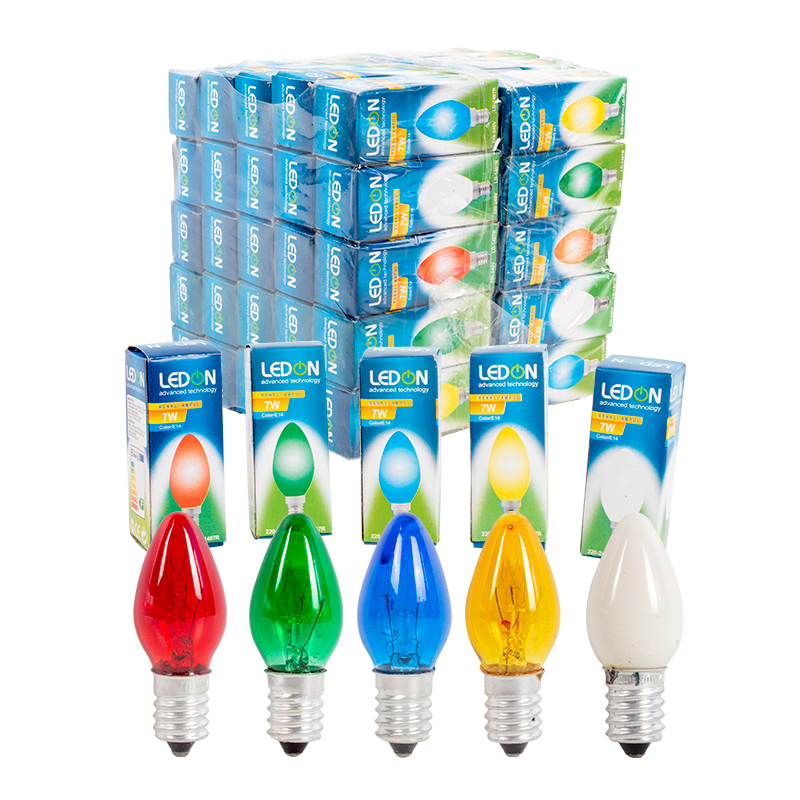 Just Cheap Store Ledon Ld-1407R Parfüm Ampul Renkli 7W Tek E14 Duy (50Lik Kutu)