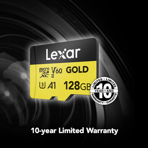 Lexar  128Gb Gold 280 Mb/S Uhs-İi / V60 / U3 Microsd Hafiza Karti