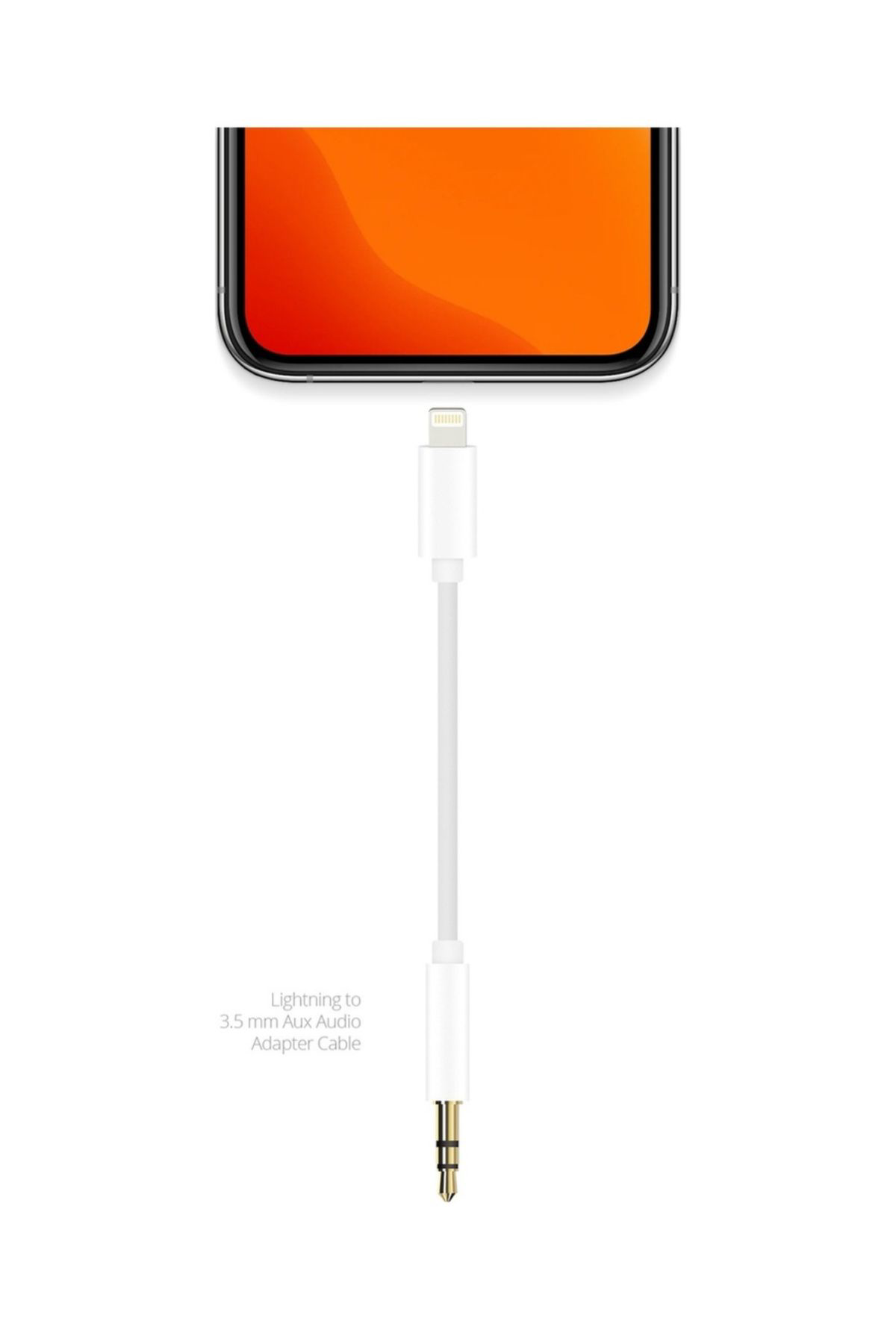 Blue Spectrum Lightning To 3.5 Mm Aux İphone İçin Audio Kablo Araç İçi Uyumlu A