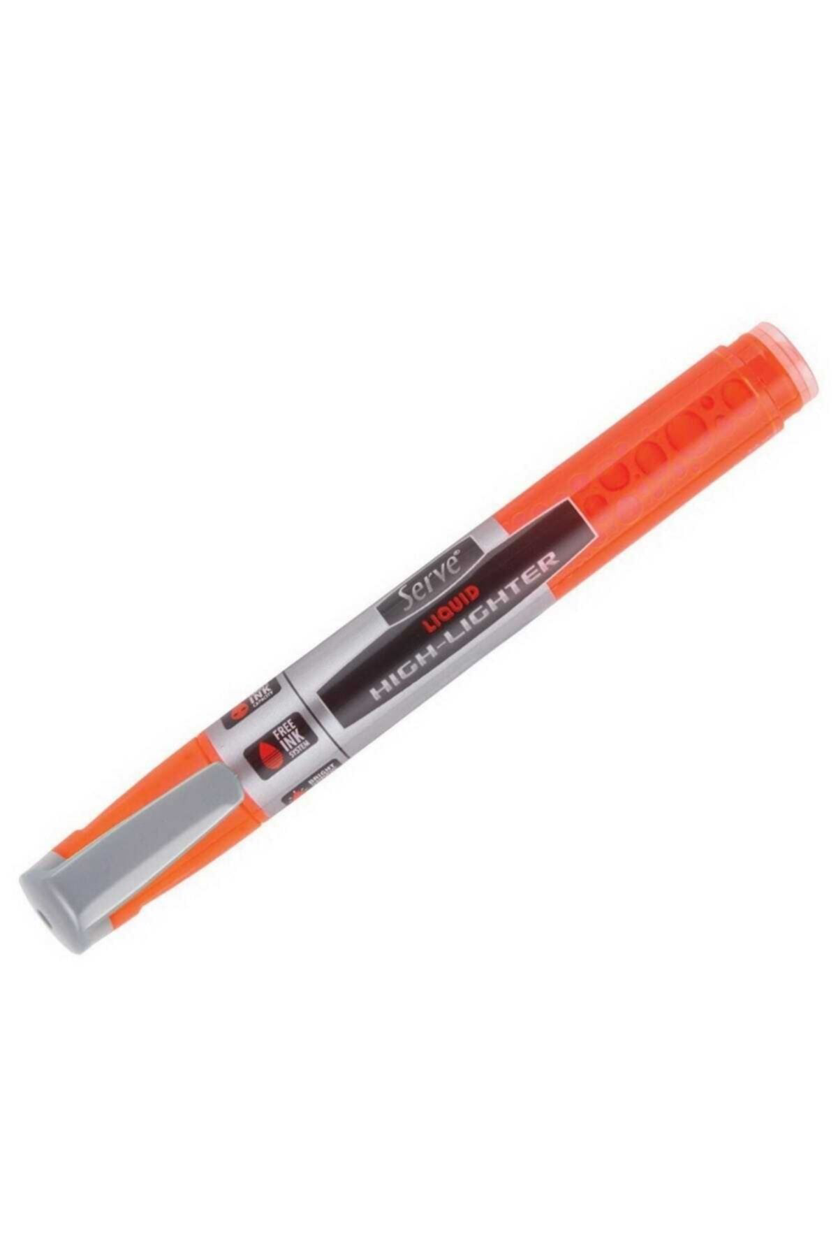 Serve Liquid Highlighter Sivi Mürekkepli Fosforlu Kalem Turuncu