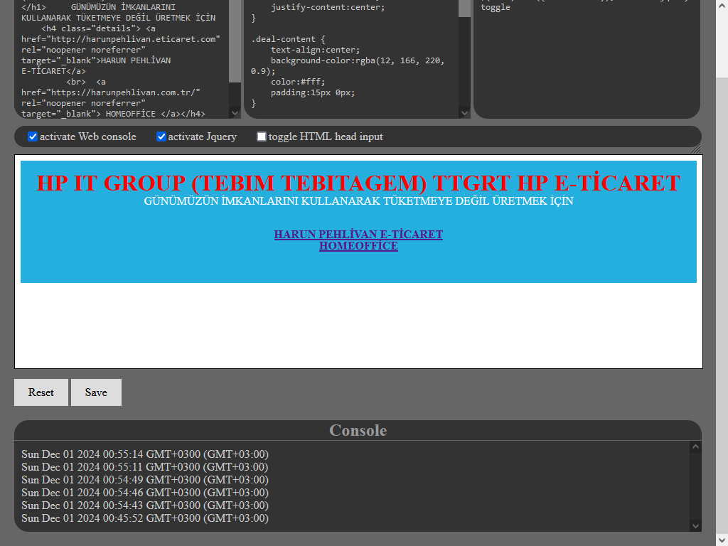 Harun Pehlivan Liveeditor