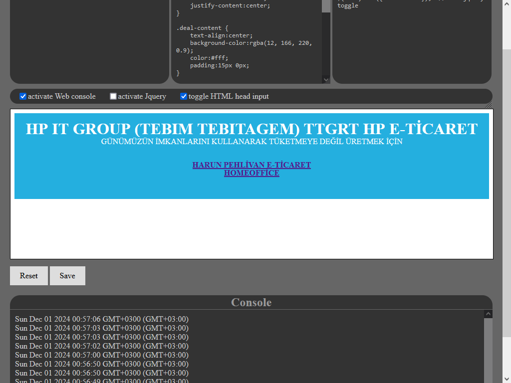 Harun Pehlivan Liveeditor