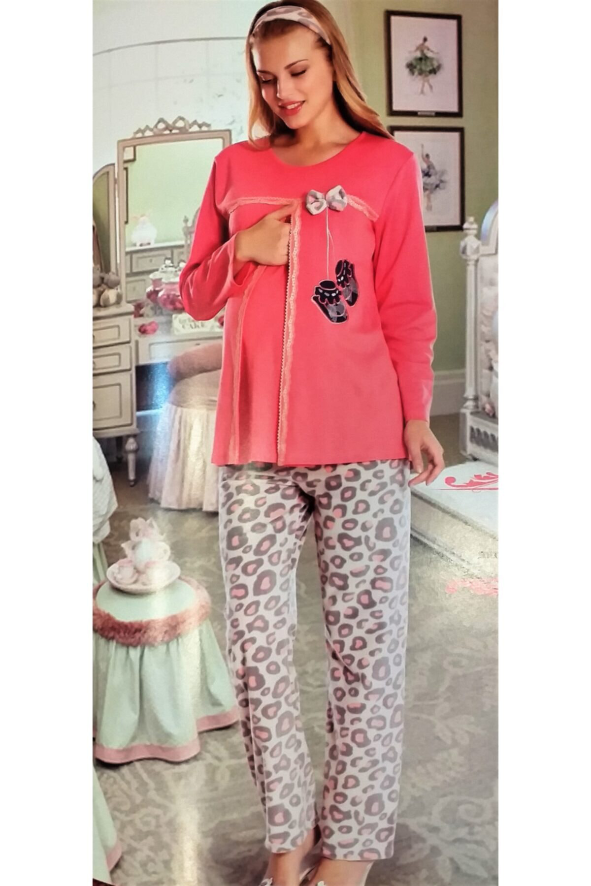 Gecem Lohusa 3'Lü Pijama Takimi