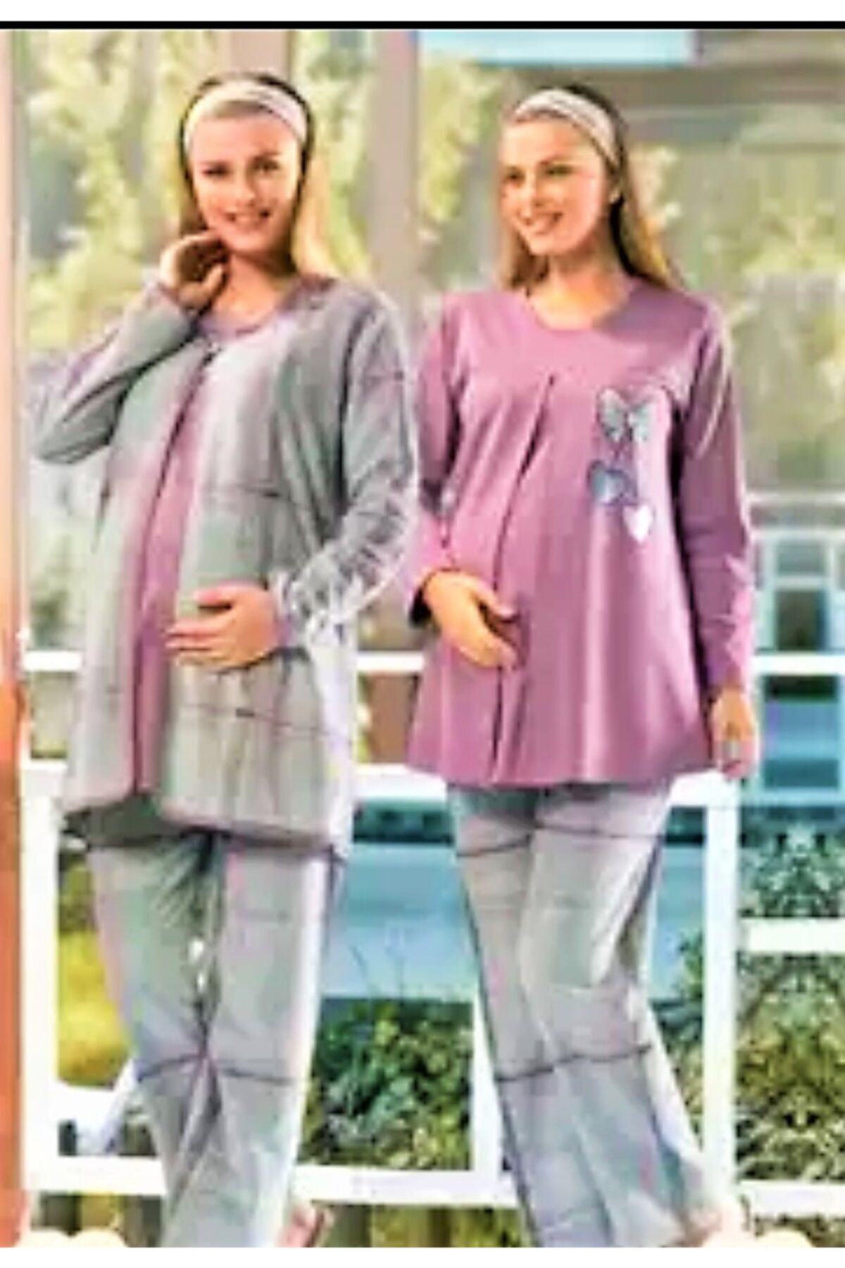 Gecem Lohusa 3'Lü Pijama Takimi