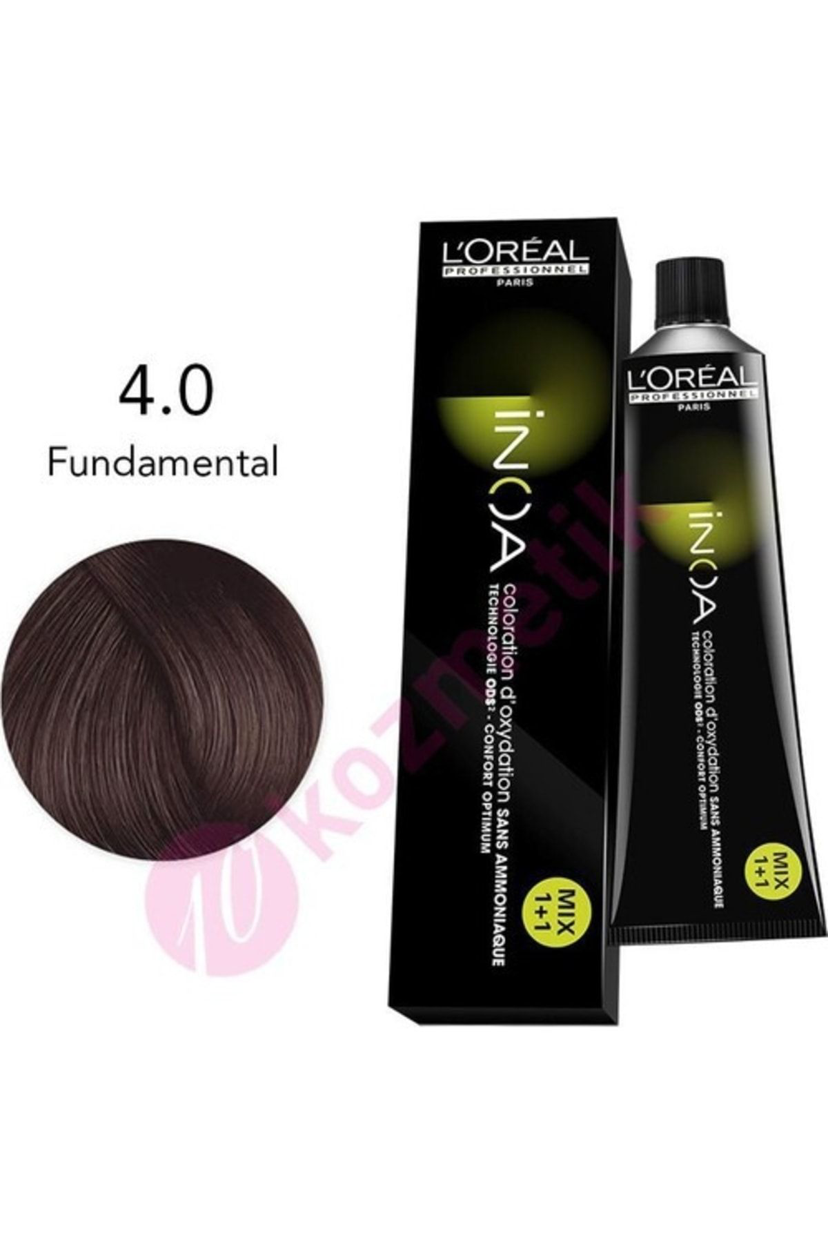 İnoa Loreal Amonyaksiz Saç Boyasi No: 4.0 Fundamental 60Ml.