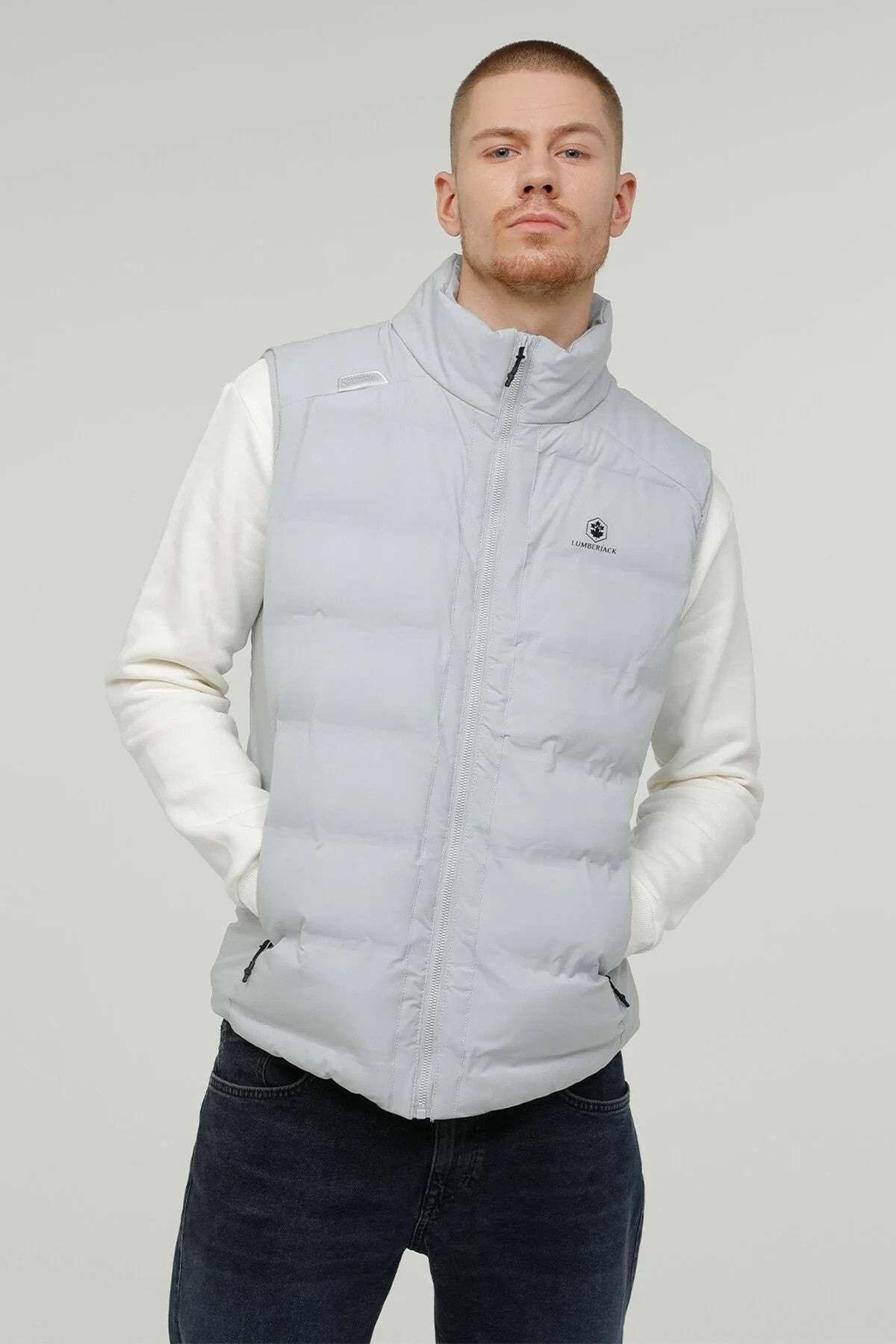 Lumberjack M-Acelin Vest 3Pr Erkek Yelek - Gri - S - St07042-50814