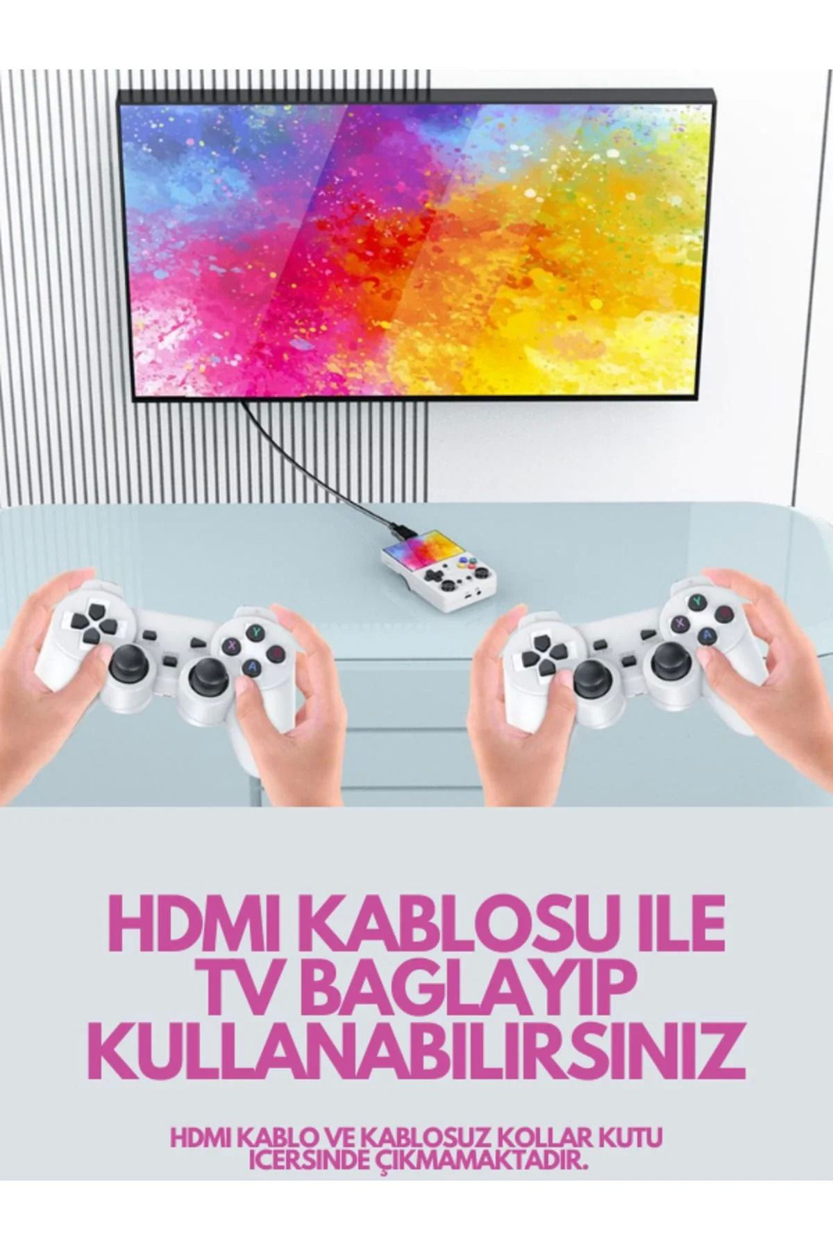 Pamiravm M21 64Gb İps Hdmi Tv 20000+ Oyunlu Retro Arcade Atari Psp/Ps1/Fif