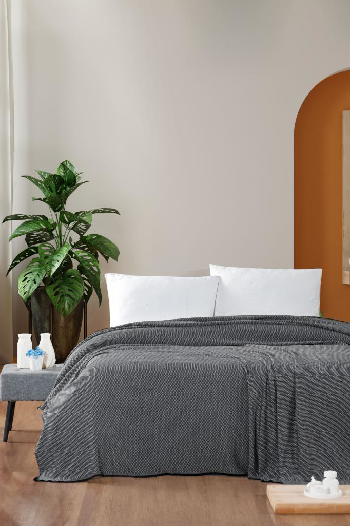 Mulberry Macar Tek Kişilik Pike Pamuklu Yatak Örtüsü 170X230