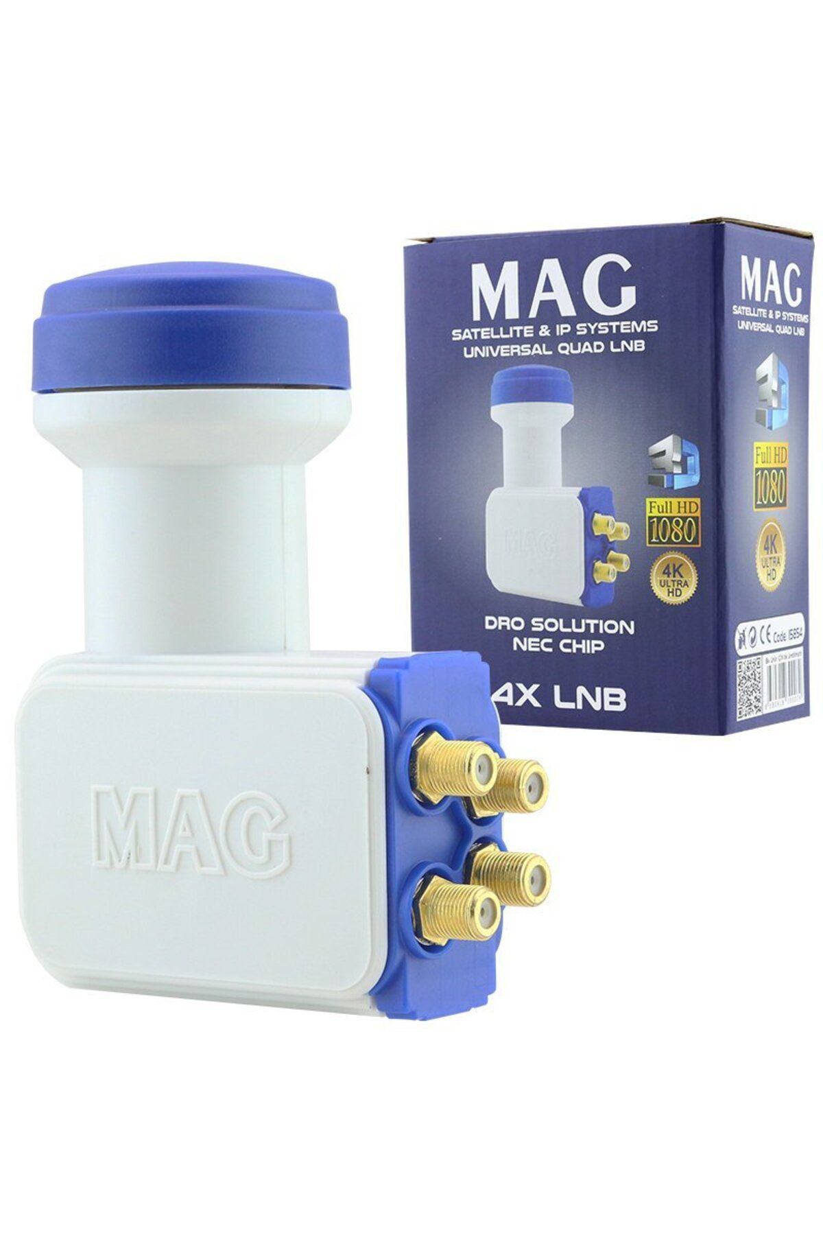 Ok Aksesuar Mag Dörtlü Quad Lnb Altin Uçlu Nec Chip 0.1Db Go50609648190