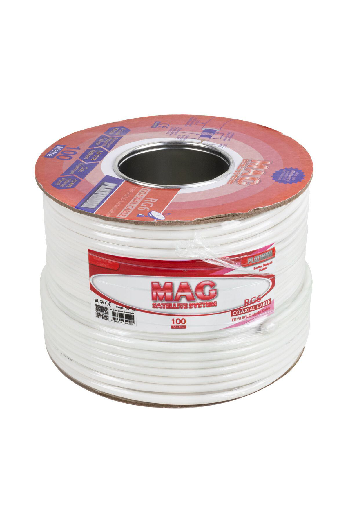 Robotrend Mag Platinum Rg6/U4 Trishield 64 Tel Anten Kablosu (100 Metre)